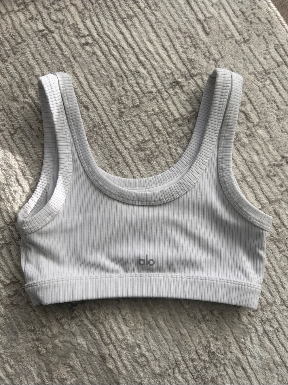 Alo Ribbed Sports Bra - Picture 2 of 3